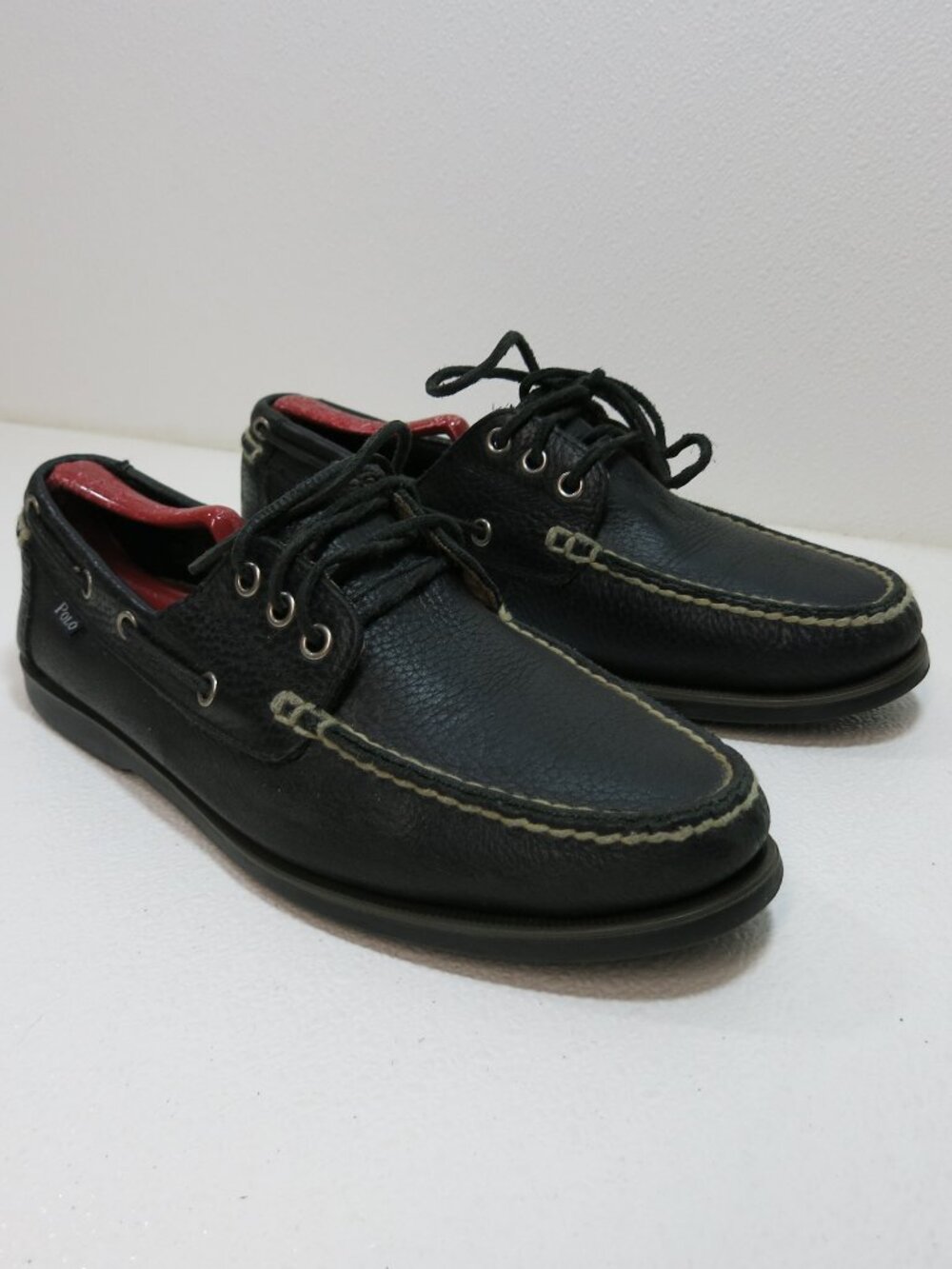 Polo Ralph Lauren Oil Tanned Leather Comfort Deck Boat Shoes Men's Footwear 9 D - Picture 2 of 6